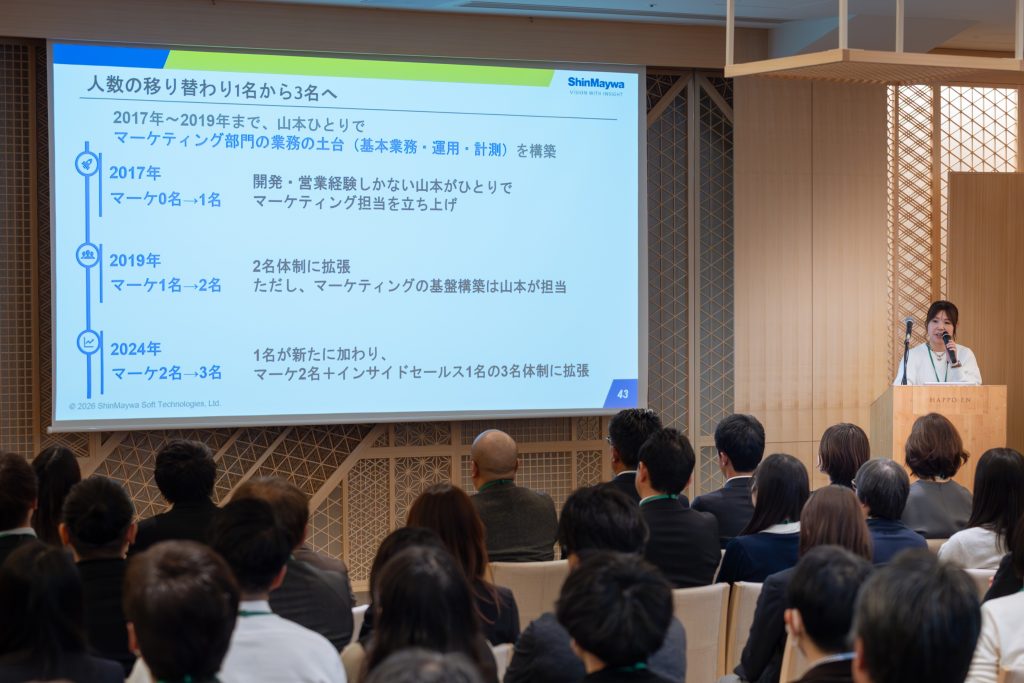 新明和ソフトテクノロジ株式会社 様の発表の様子